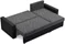 Image Диван угловой Magnifico Meble Luna LL Lawa 17/Real 11 Right Dark Grey/Black