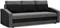 Image Canapea Magnifico Meble Orion Bonell Mikrofaza 27/Mikrofaza 15 Grey/Black