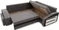 Image Диван угловой Magnifico M Grande RShelf/LPuffs Bonell Mikrofaza 27/15 L Grey/Black