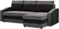 Image Диван угловой Magnifico Meble Orion LL Bonell Mikrofaza 27/15 R Grey/Black