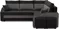 Image Диван угловой Magnifico Meble Grande LShelf/RPuffs Bonell Mikrofaza 15/27 R Black/Grey
