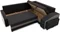 Image Диван угловой Magnifico Meble Grande LShelf/RPuffs Bonell Mikrofaza 15/27 R Black/Grey