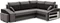 Image Диван угловой Magnifico Meble Grande RShelf/LPuffs Bonell Mikrofaza 27/15 RGrey/Black