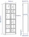 Image Книжный шкаф Ikea Billy/Oxberg стеклянные дверцы Имитация Черного Дуба