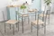 Image Set de dining Costway HW66274 1+4 Natural/Silver