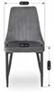 Image Scaun Mebel Elite Bari Grey/Black