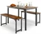 Image Set de dining Costway KC55455CF 1+2 Black/Coffee