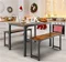 Image Set de dining Costway KC55455CF 1+2 Black/Coffee
