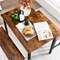 Image Set de dining Costway KC55455CF 1+2 Black/Coffee