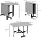 Image Стол складной Homcom 83A-049V80GY Grey/Black