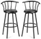Image Set de scaune de bar Costway JV11026 Black