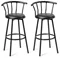 Image Set de scaune de bar Costway JV11026 Black