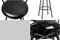 Image Set de scaune de bar Costway JV11026 Black