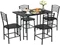 Image Set de dining Costway HW66275 1+4 Black