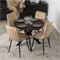Image Стол Mebel Elite Lauren 80 Walnut/Black