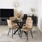 Image Стол Mebel Elite Lauren 80 Walnut/Black