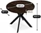 Image Стол Mebel Elite Lauren 80 Walnut/Black