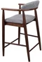 Image Scaun de bar Midas Light Grey/Walnut