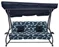 Image Садовые качели Ramiz 8011 Pattern Leaves, Navy Blue
