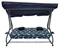Image Садовые качели Ramiz 8011 Pattern Leaves, Navy Blue