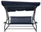 Image Садовые качели Ramiz 8011 Pattern Leaves, Navy Blue