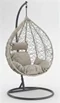 Image Scaun suspendat tip cocon Chomik FAT1012, Gray Light/Gray