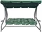 Image Скамья-качели с тентом 2в1 Ramiz Swing Seat Braid Green Butterflies