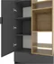 Image Dulap cu uși batante Nex Home A001R, PAL Anthracit/Oak Artisan