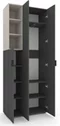 Image Dulap cu uși batante Nex Home A003L, Anthracit/Cashmere