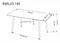 Image Стол HALMAR Emilio 140 White marble