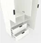 Image Dulap cu usi batante Nex Home A002L, 1000x420x2300 mm, White Snow