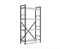 Image Стеллаж Nex Loft 1100x600x240 mm, 4 rafturi,  Anthracite/ Oak Artisan
