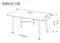 Image Стол HALMAR Emilio 120 White marble