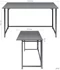 Image Masă de birou Nowy Styl FOLD 1200 Black/Anthracite