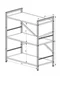 Image Стеллаж Nex Loft 900x800x400 mm, 3 полки, Anthracite/ Oak Artisan
