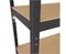 Image Стеллаж Nex Budget 1800x600x400 mm, 5 полок, Antracit