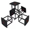 Image Puf Transformer 5 scaune in 1 Nex Home N53, Gray Teddy