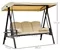 Image Скамья-качели с тентом Outsunny Beige