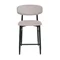 Image Scaun de Bar Meridian Catifea Beige (HLR7) + Black Legs