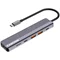 Image Адаптер CANYON DS-17 6in1 4k USB-C Grey