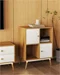 Image Стеллаж Marani 2 sertar 60x40x81H Stejar M33 White