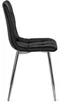 Image Scaun de bucătărie Mebel Elite Enzo Black/Chrome