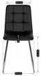 Image Scaun de bucătărie Mebel Elite Enzo Black/Chrome