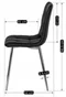 Image Scaun de bucătărie Mebel Elite Enzo Black/Chrome