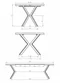 Image Стол Halmar Peroni Walnut/Black