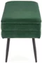 Image Bancheta Halmar Velva Dark Green/Black