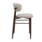 Image Scaun Meridian Light Brown (OTE Miami 160 Taupe) + Wooden Legs