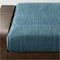 Image Fotoliu cu taburet  Ikea Poang/Hillared Brown/Dark Blue