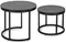 Image Set de masute de cafea Mebel Elite Mauro Black Marble/Black