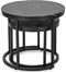 Image Set de masute de cafea Mebel Elite Mauro Black Marble/Black